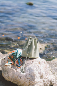 Mantis Suede Bucket Bag