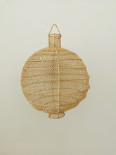 Load image into Gallery viewer, Raffia pendant light | round-shaped
