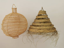 Load image into Gallery viewer, Raffia pendant light | round-shaped
